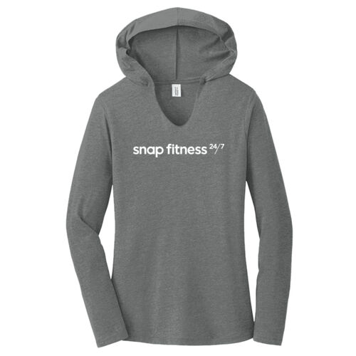 Snap Fitness - Women's Perfect Tri ® Long Sleeve Hoodie Thumbnail