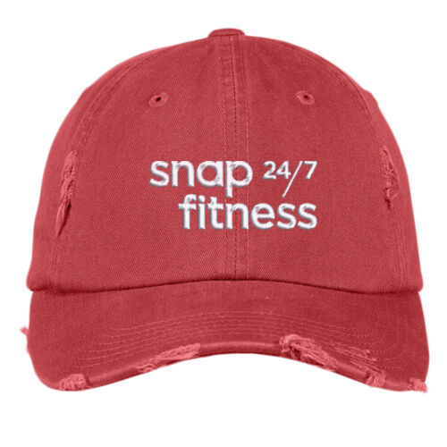 Snap Fitness - Distressed Cap - White Thumbnail