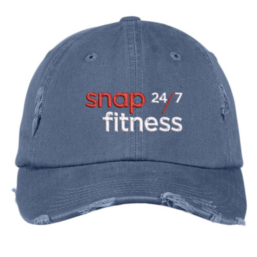 Snap Fitness - Distressed Cap - Red/White Thumbnail